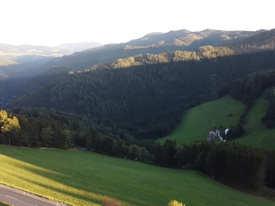 Blick ins Naintschertal im Naturpark Almenland